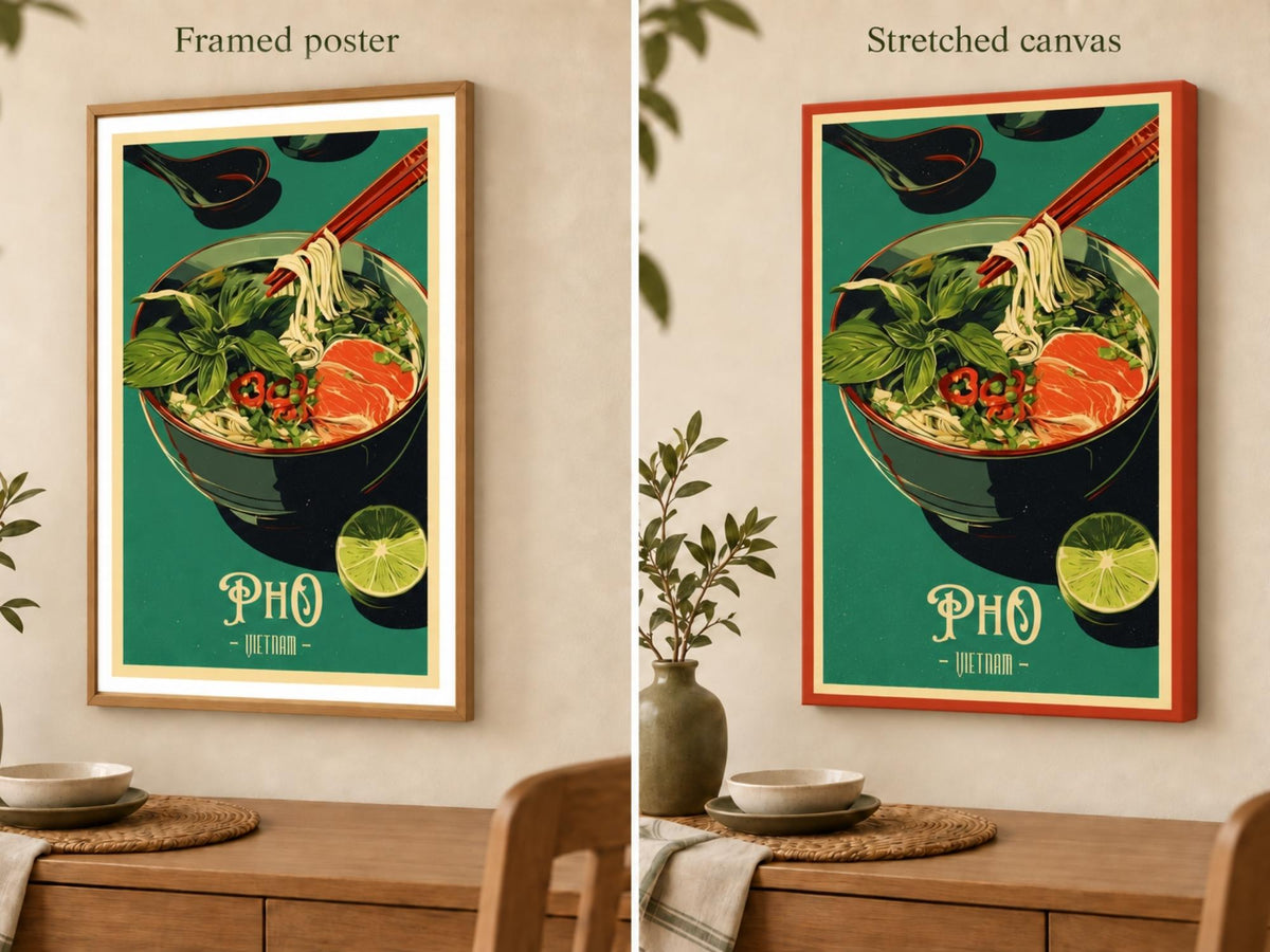 Canvas vs. Poster: Which Wall Art Format Is Right for You?