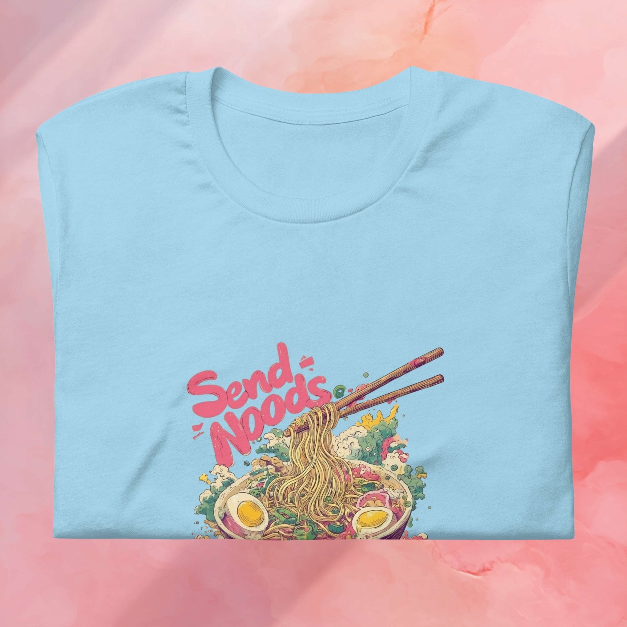 Folded Send Noods Asian street food graphic t-shirt