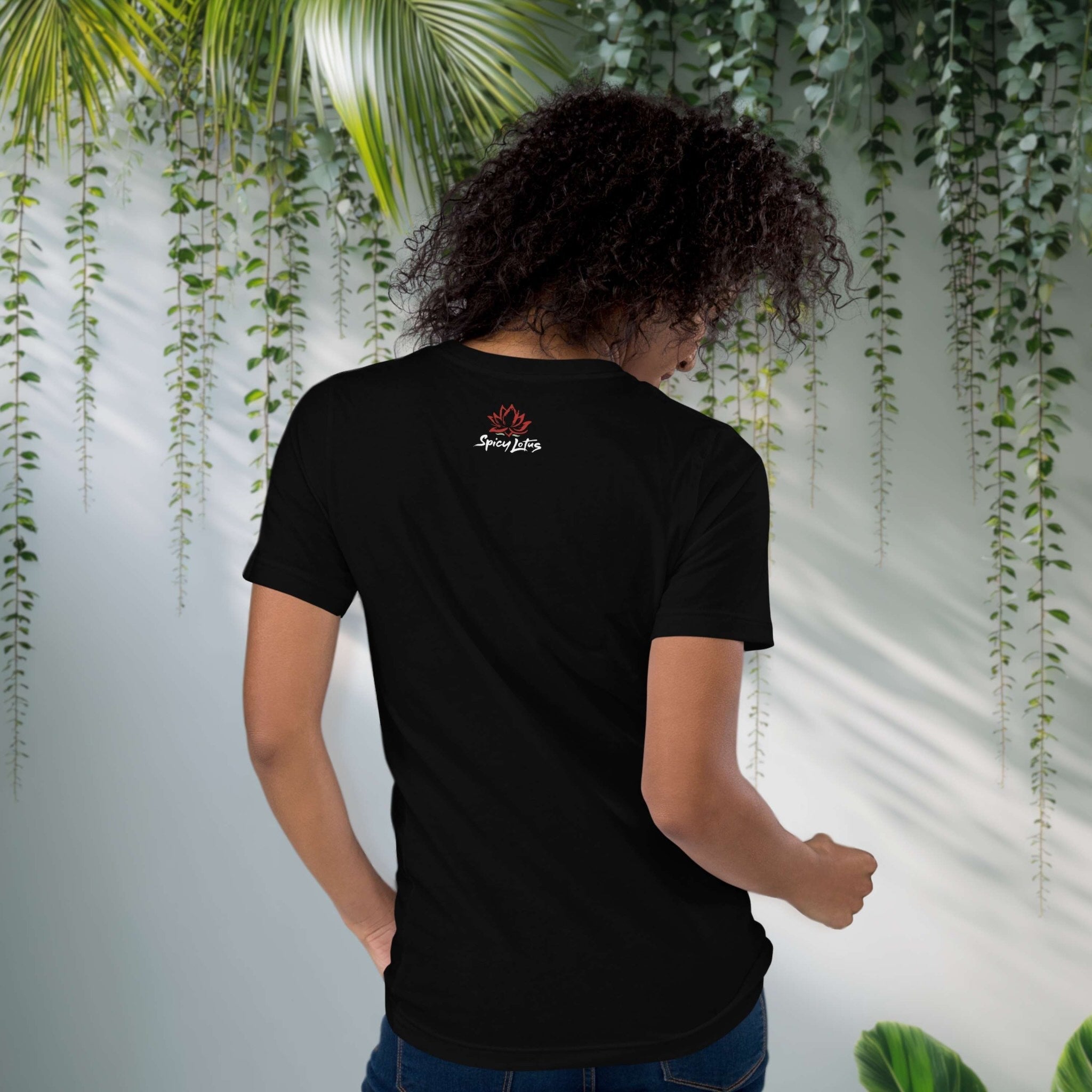 Back view of Keep Calm and Eat Adobo graphic t-shirt