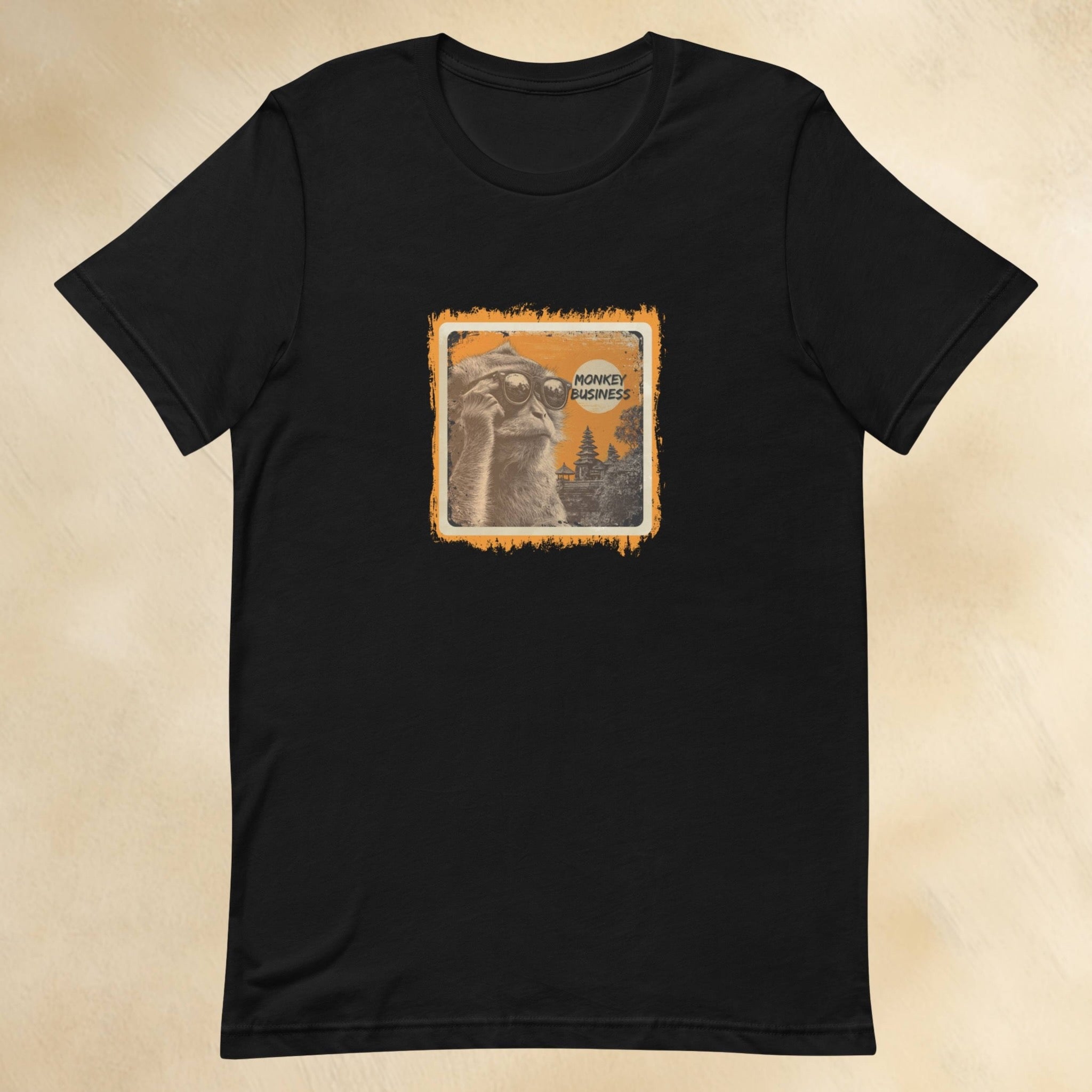 Retro pop-art Southeast Asia animal flatlay t-shirt front art