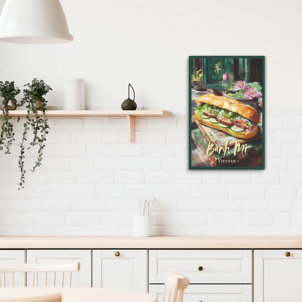 Asian food kitchen décor canvas