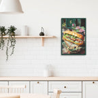 Asian food kitchen décor canvas