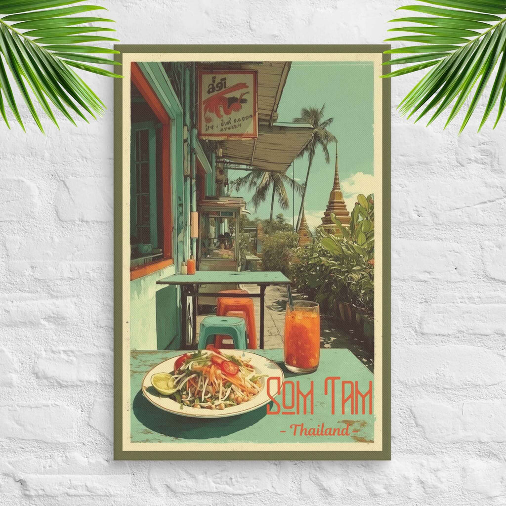 Bangkok Papaya Salad Som Tam canvas