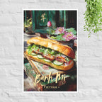 Bánh Mì Bliss Vietnamese street food poster