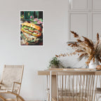 Bánh Mì Bliss Vietnamese street food poster
