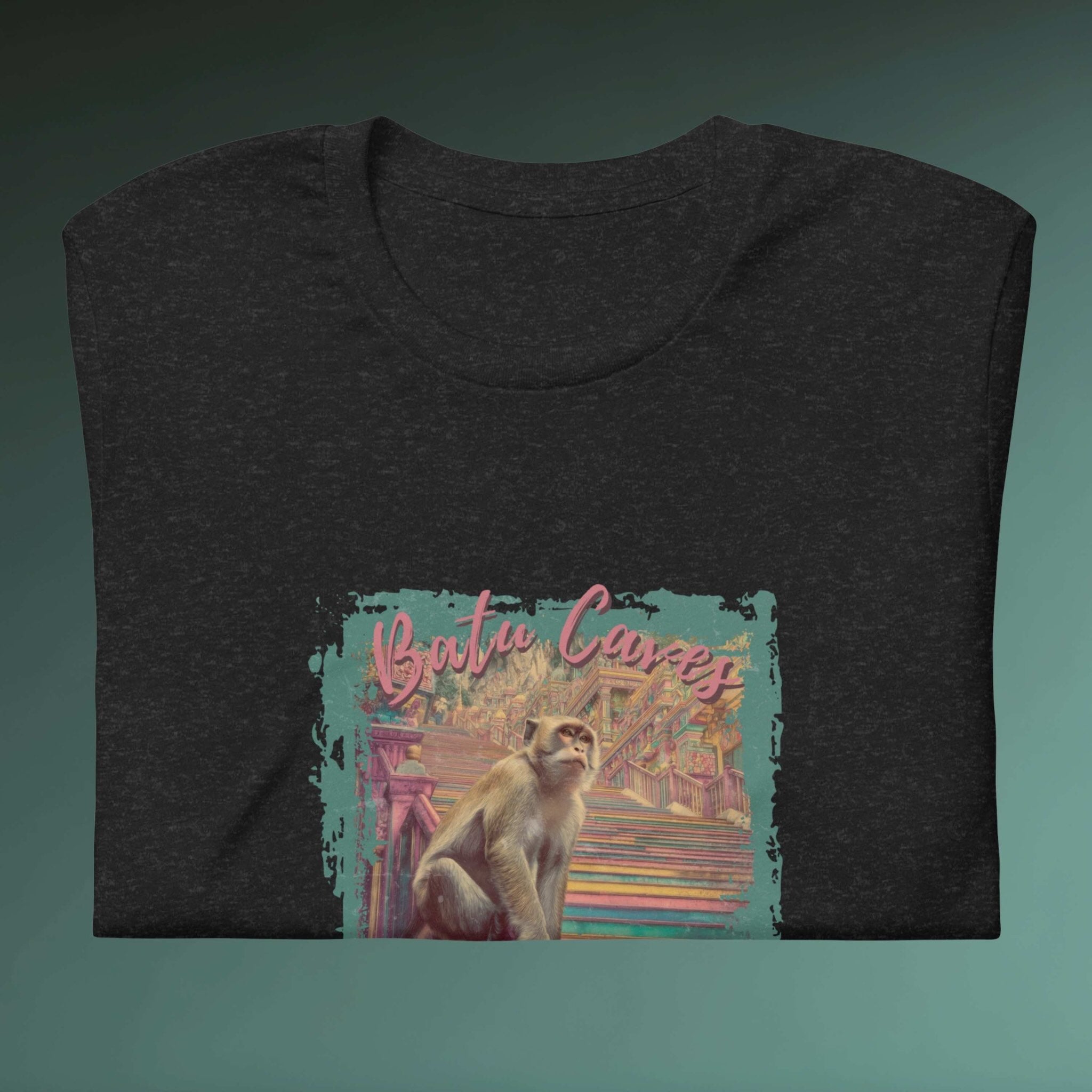 Folded Bella+Canvas 3001 soft unisex monkey streetwear shirt