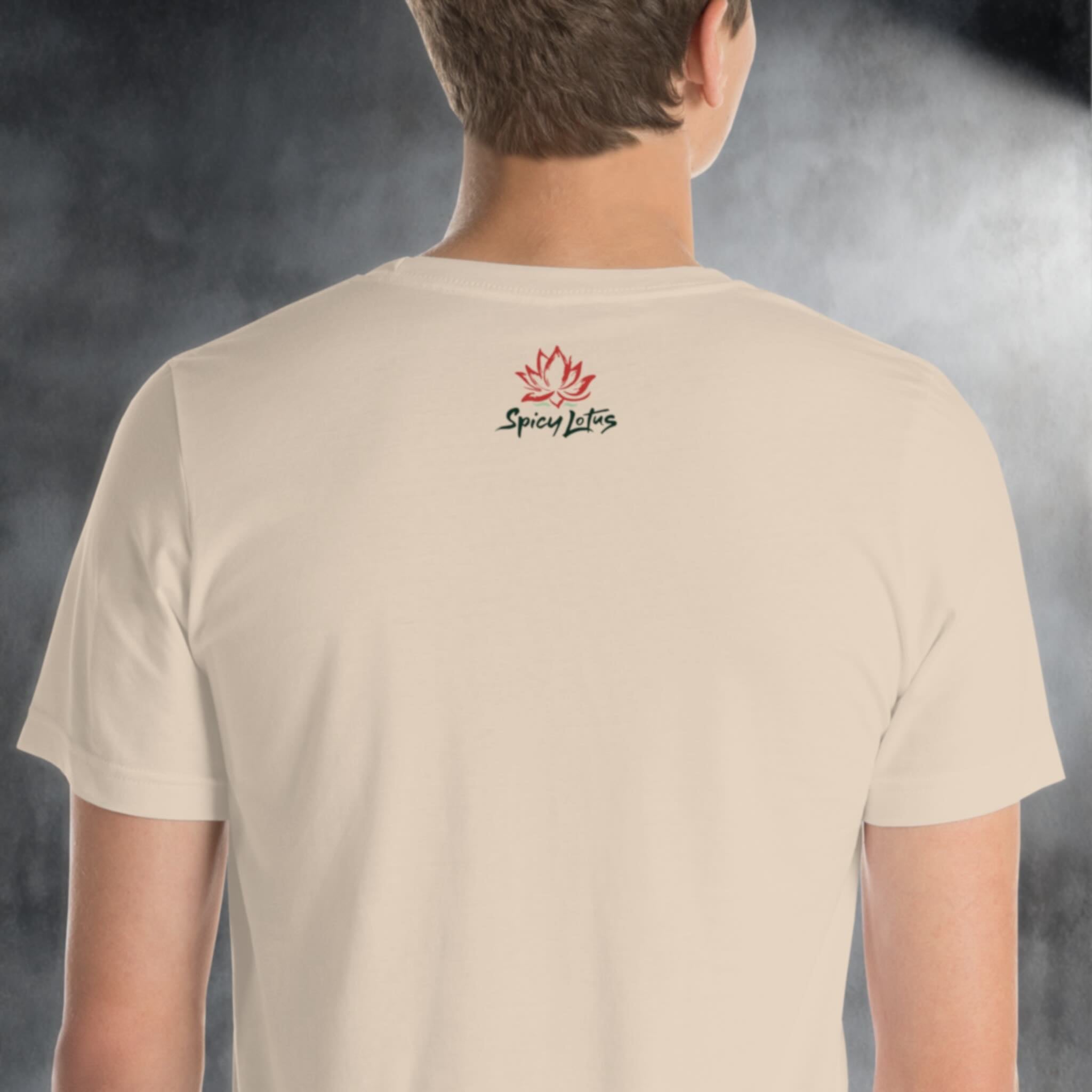 Back view of Ayam What I Eat graphic t-shirt outside label