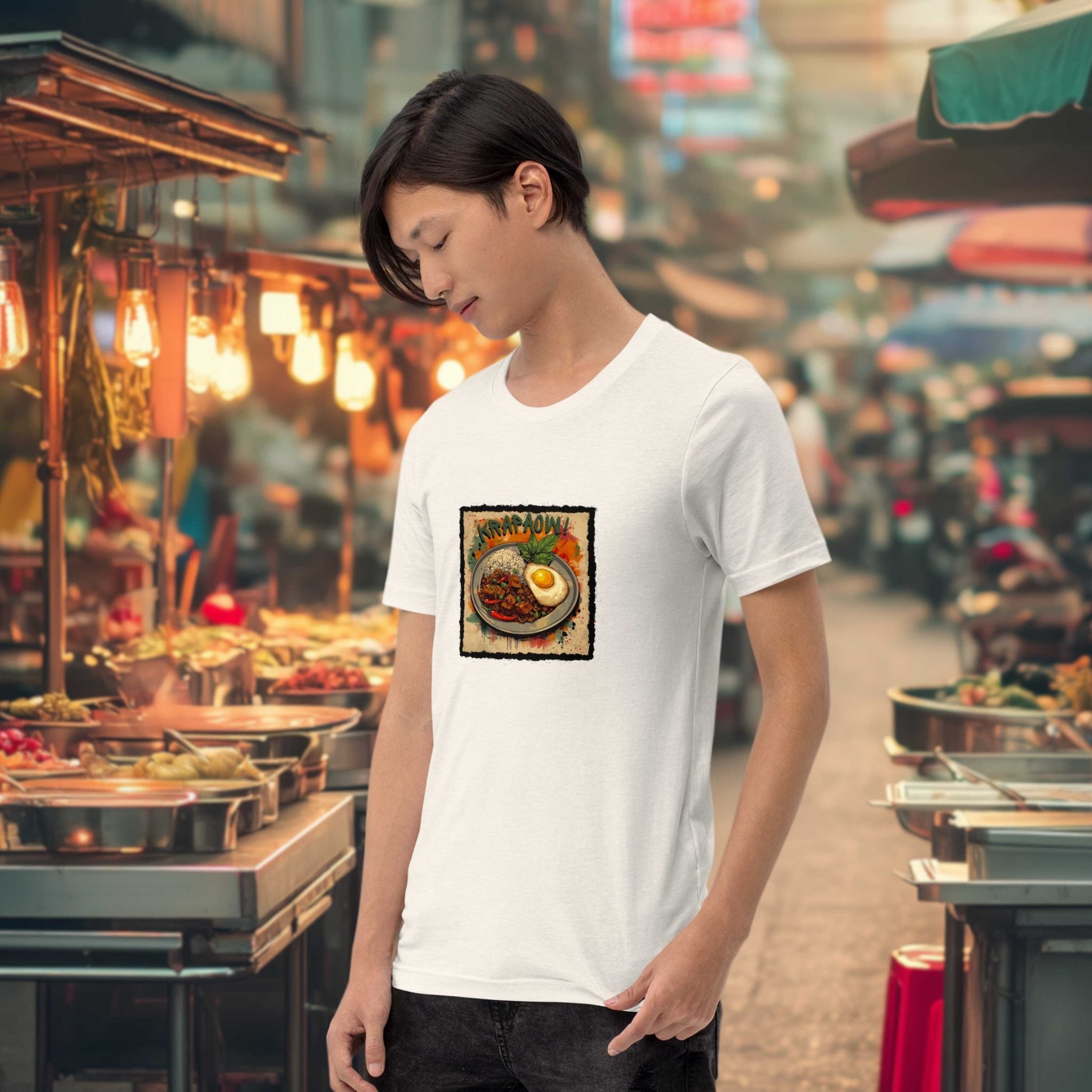 Krapaow t-shirt side view unisex casual fit
