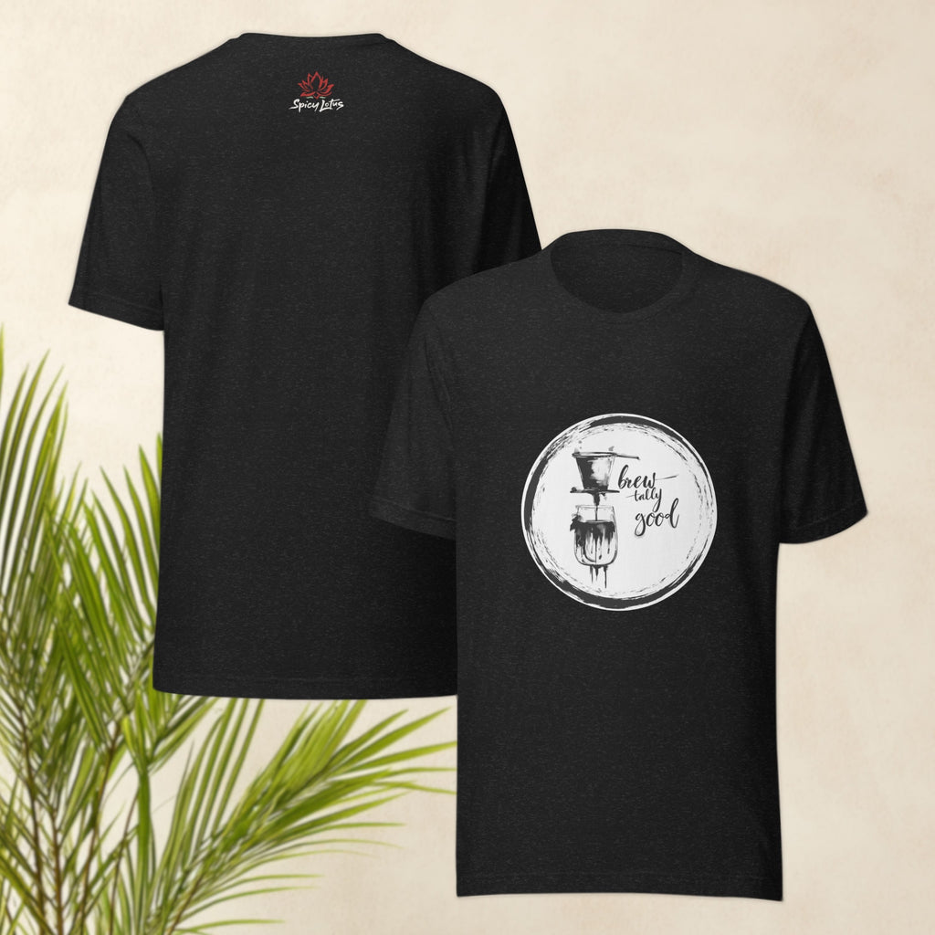 Front/Back view of Brewtally Good graphic ghost t-shirt
