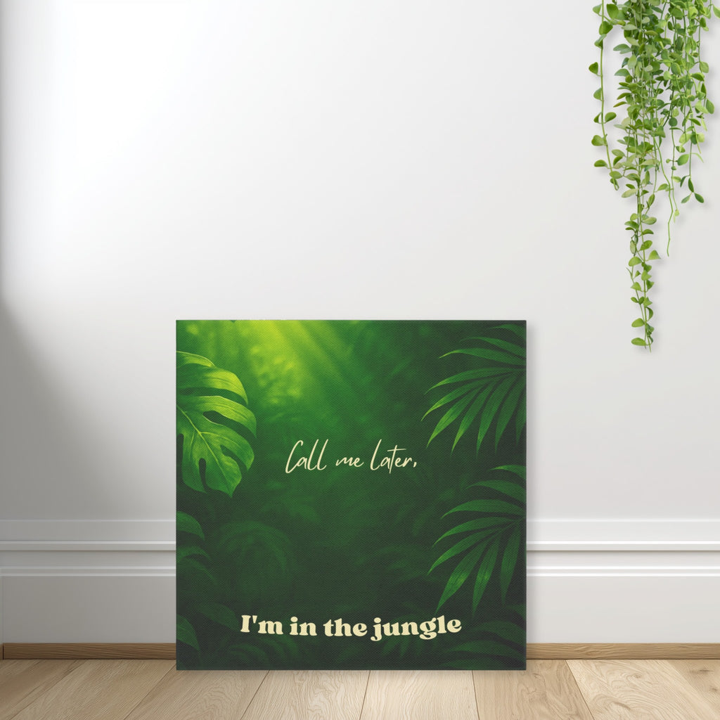 Botanical urban jungle canvas with statement typography