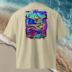 Chill Nomads Graffiti Reef back print oversized organic tee
