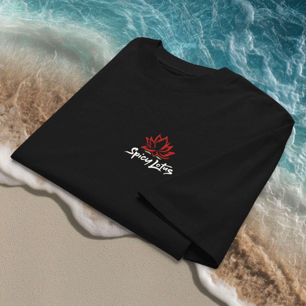 Folded Chill Nomads Graffiti Reef tee showing chest Logo design