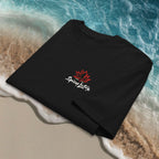 Folded Chill Nomads Graffiti Reef tee showing chest Logo design