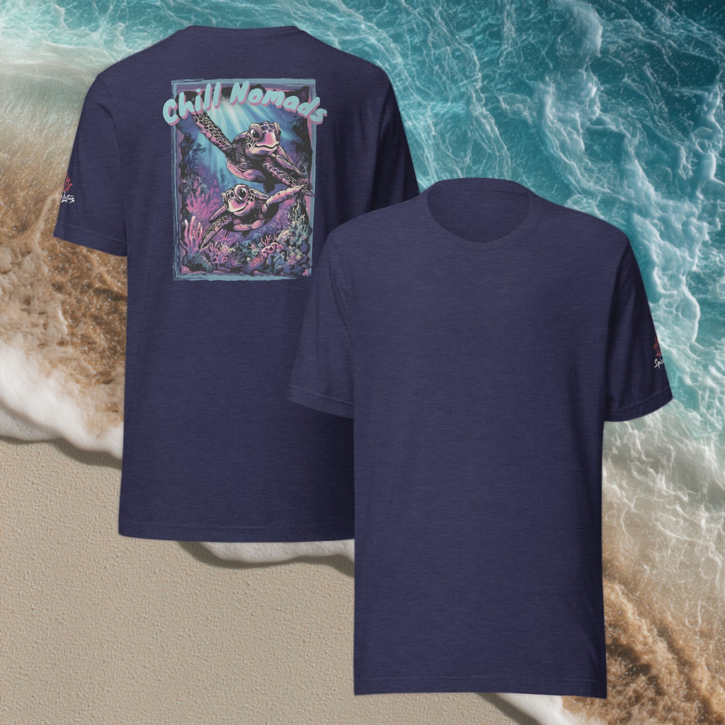 Front/back Chill Nomads Midnight Reef Backprint ghost T-Shirt