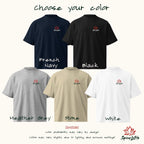 Choose your color Stanley Stella SATU020 oversized organic T-Shirt, palette with all five colors