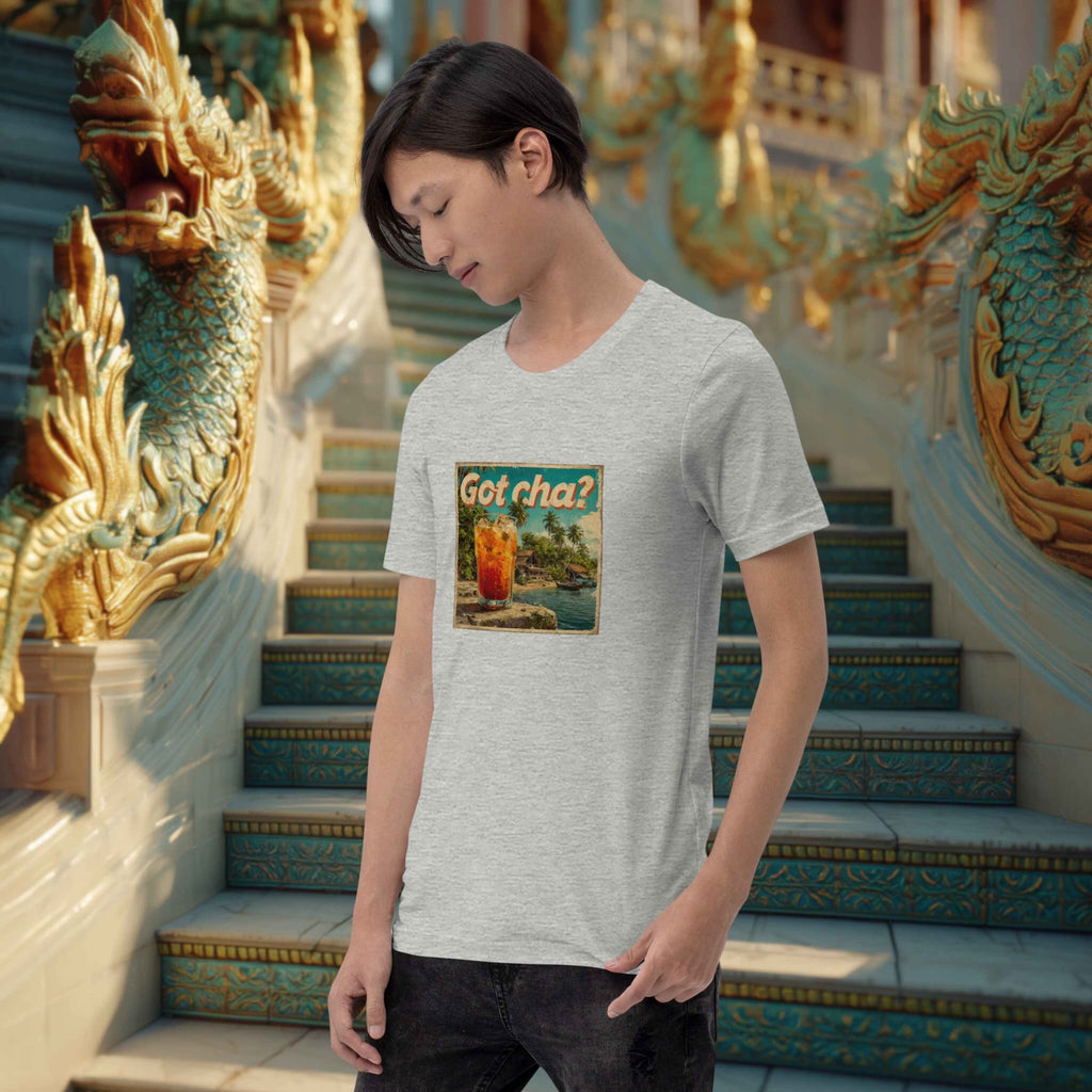 Got Cha t-shirt side view unisex casual fit