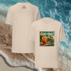 Front/Back view of Got Cha graphic ghost t-shirt