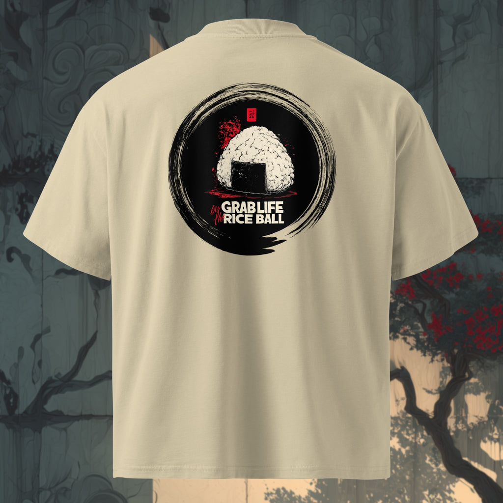 100% organic combed cotton high-neck oversized tee with soft, breathable fabric