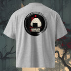 100% organic combed cotton high-neck oversized tee with soft, breathable fabric