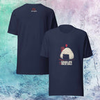 Front/Back view of Grab Life by the Rice Ball graphic ghost t-shirt