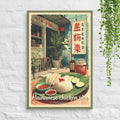 Singapore Hainanese chicken rice street food canvas