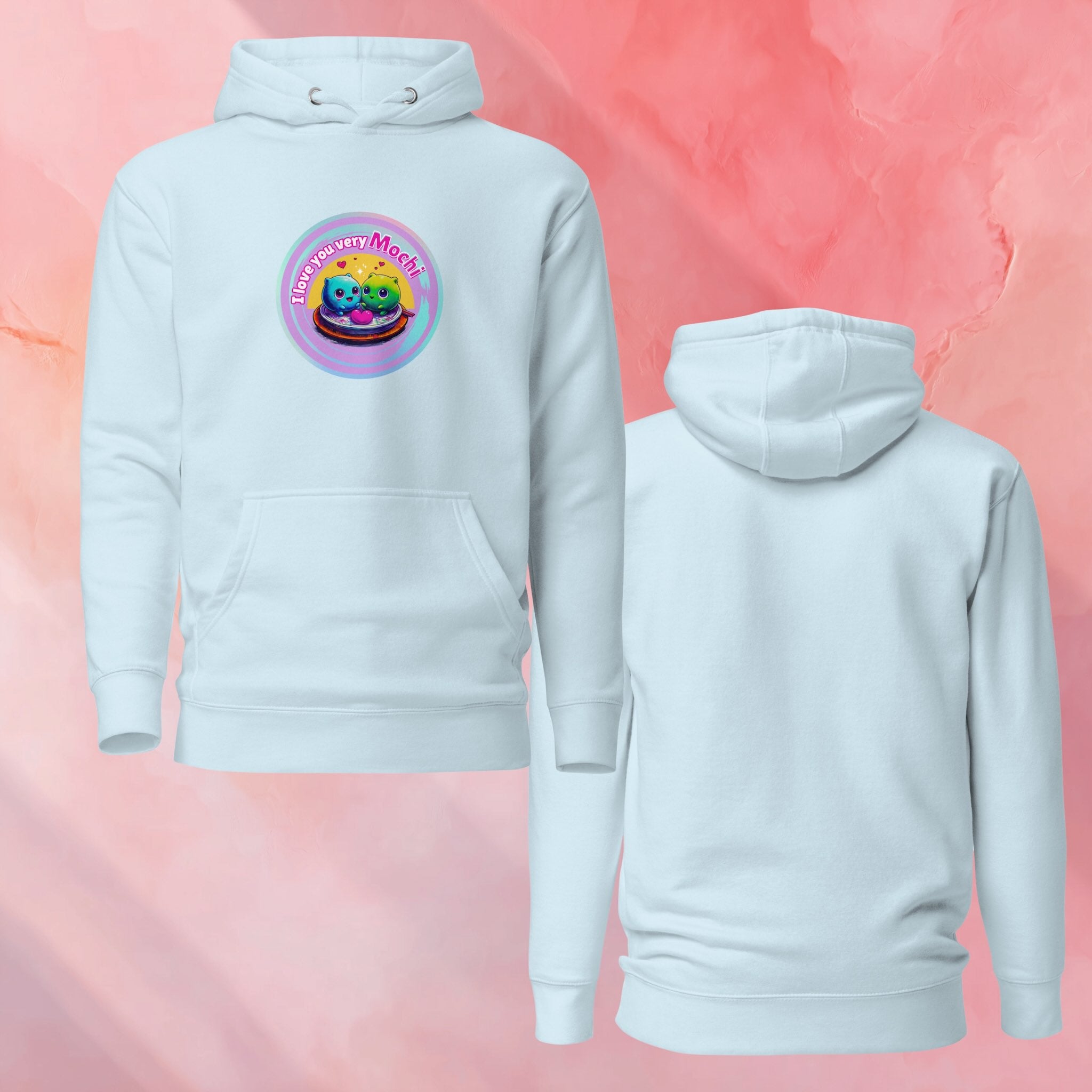 Cotton Heritage hoodie with DTFlex front print and inside logo label