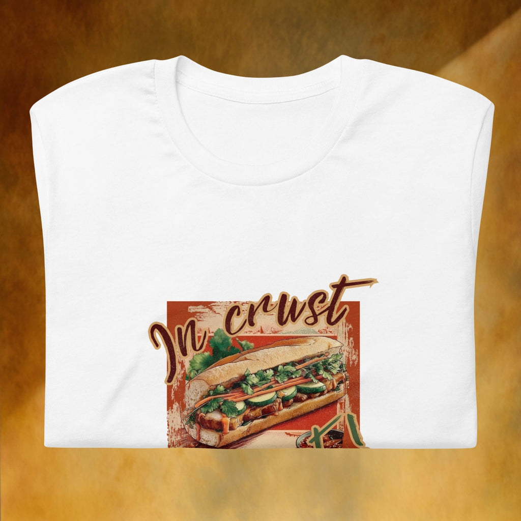 Folded In Crust We Trust pop-art street food t-shirt