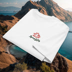 Folded Island Dons Komodo Nights tee showing chest Logo design