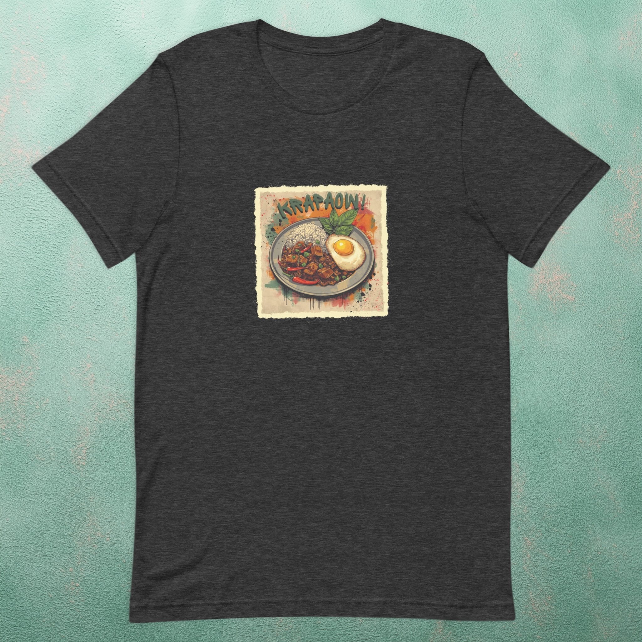 Krapaow flatlay t-shirt front view unisex casual fit