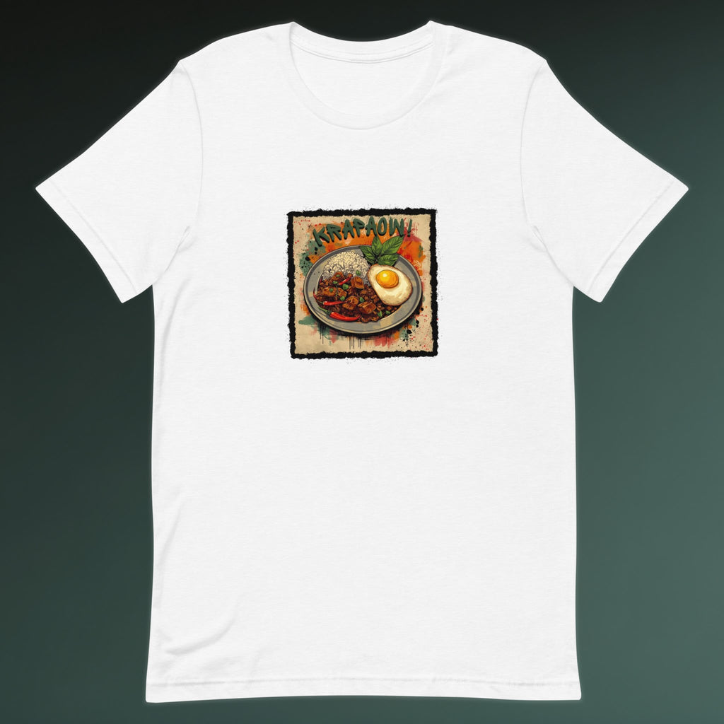 Krapaow flatlay t-shirt front view unisex casual fit