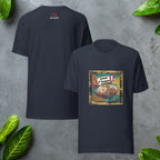 Front/Back view of Lemak It Happen graphic ghost t-shirt
