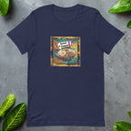 Front view of Lemak It Happen graphic flatlay t-shirt
