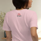 Back view of Lemak It Happen graphic t-shirt outside label