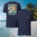 Front/back Bella+Canvas 3001 unisex DTG print ghost T-shirt