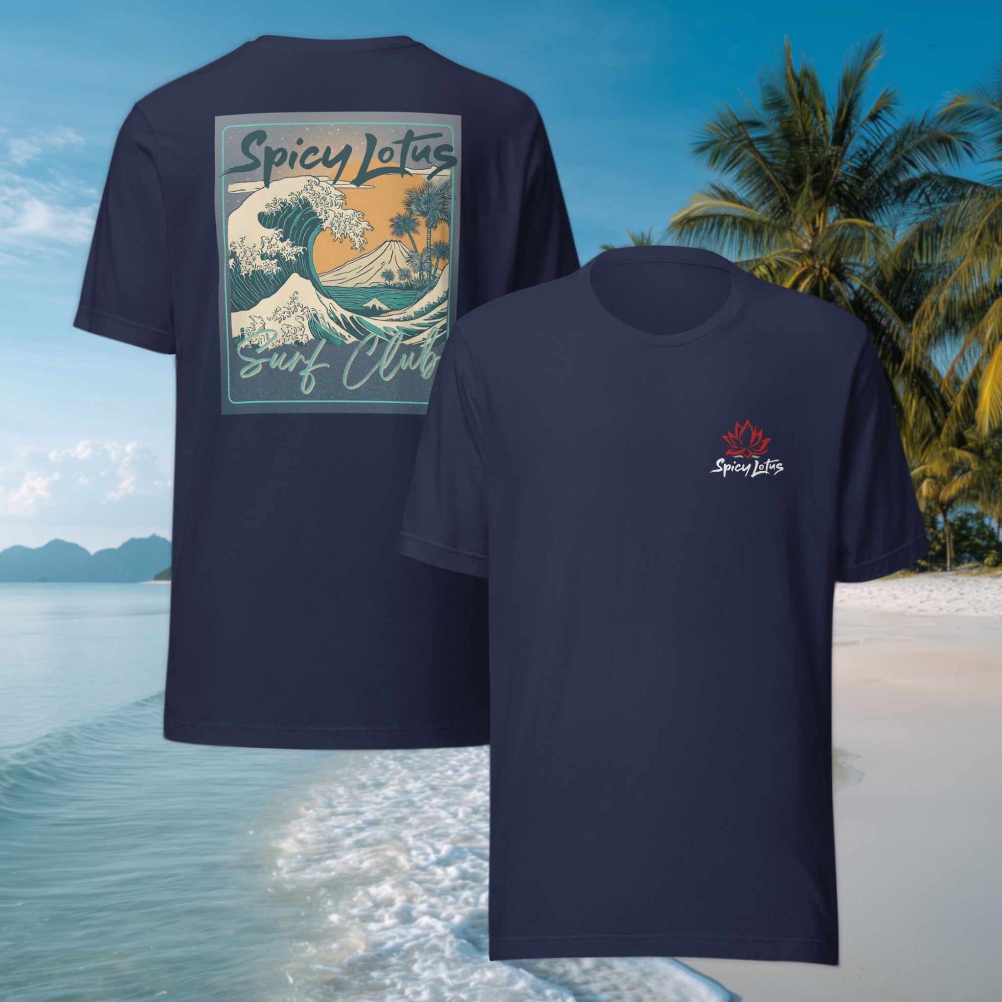 Front/back Bella+Canvas 3001 unisex DTG print ghost T-shirt