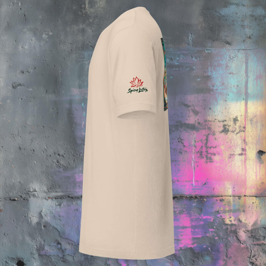 Mie-ssion Accomplished ghost t-shirt side view regular unisex fit
