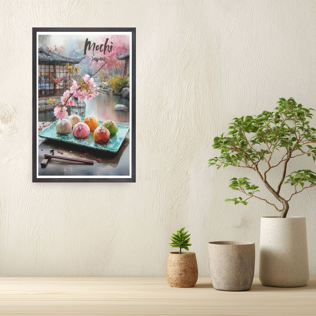 Japanese kitchen wall décor poster framed