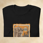 Bella+Canvas 3001 soft unisex Bali macaque shirt folded