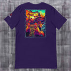 Back Morning Rebels Dawn Dynasty Bali Rooster flatlay T-shirt