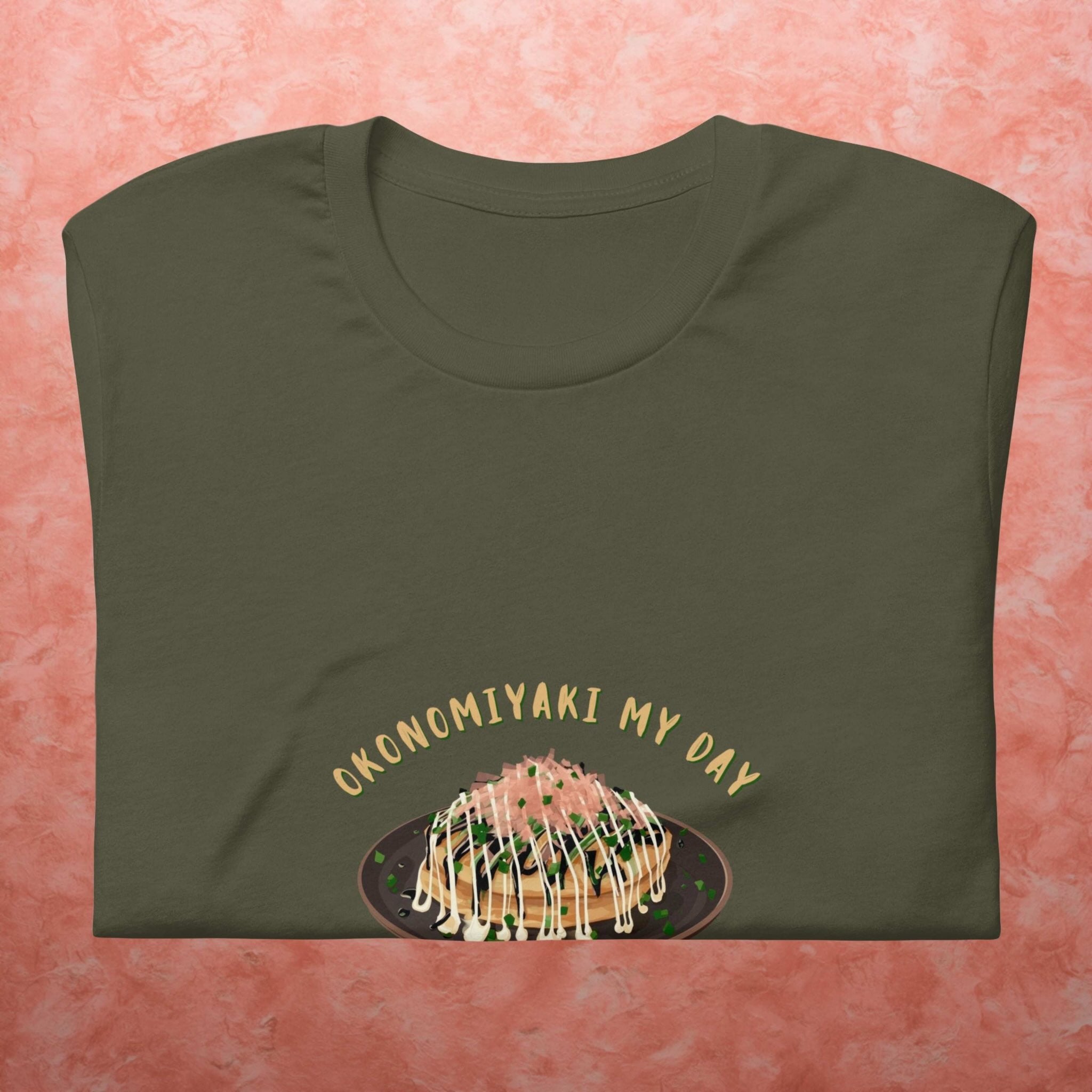Folded Okonomiyaki My Day minimal graphic t-shirt