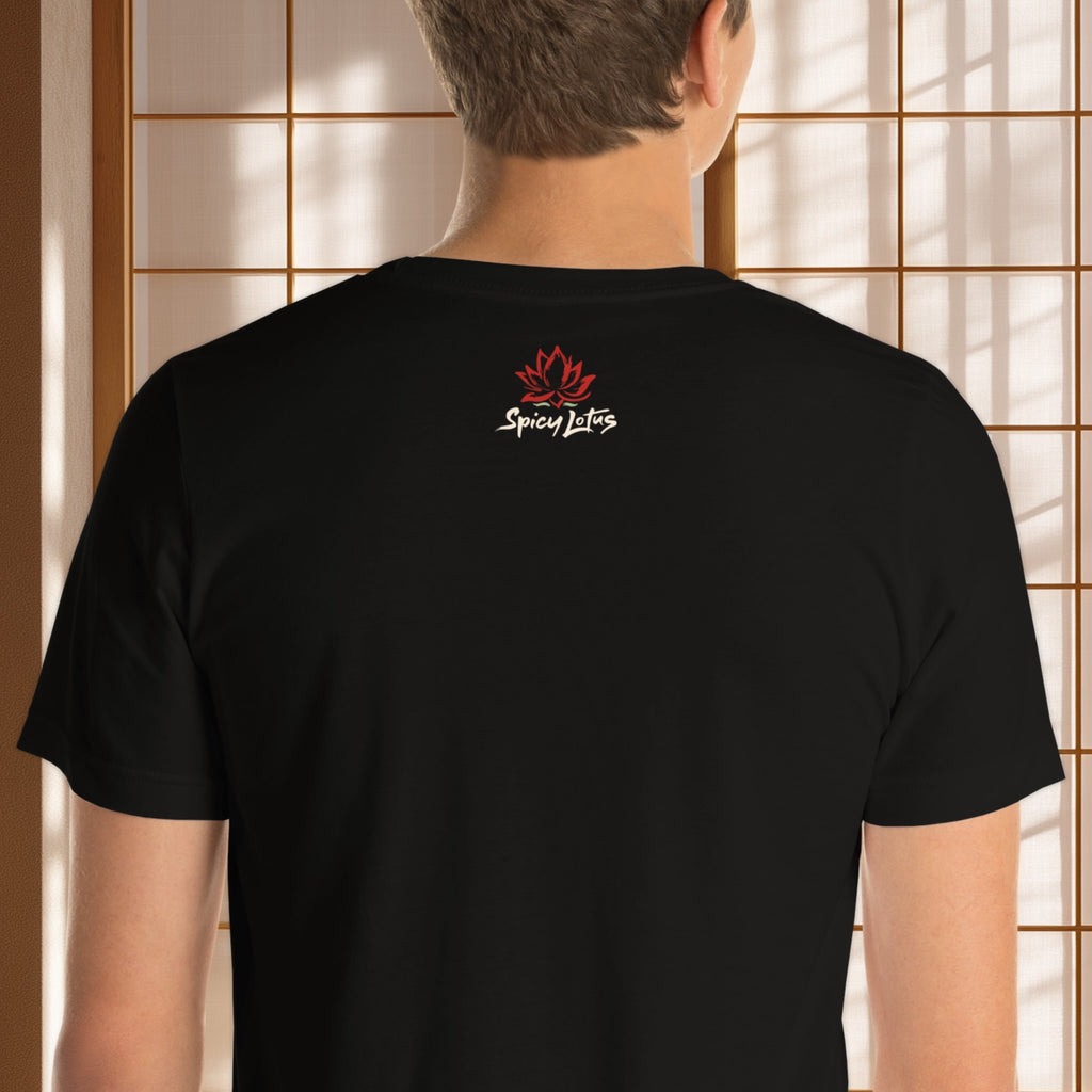 Back view of Okonomiyaki My Day graphic t-shirt outside label