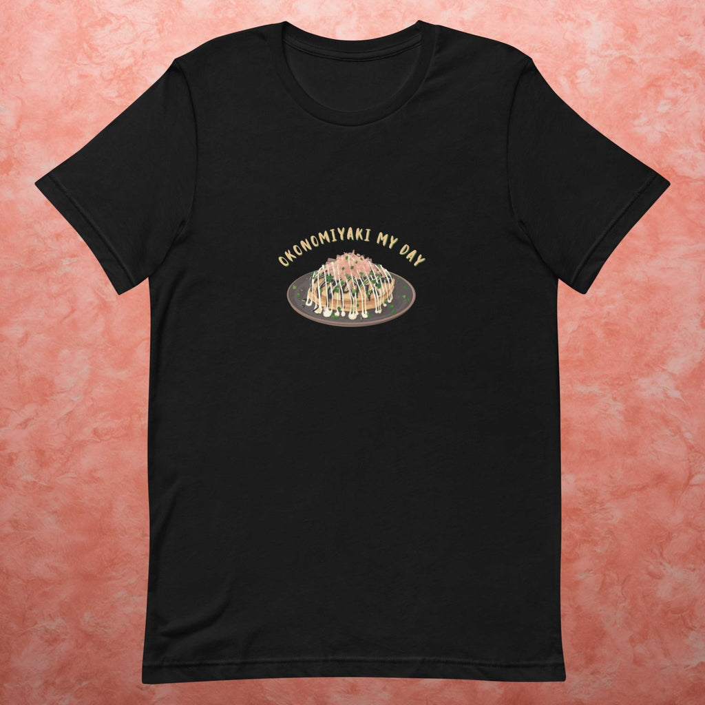 Front view of Okonomiyaki My Day graphic flatlay t-shirt