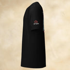 Ukiyo-e inspired Japan onsen graphic ghost tee side view sleeve logo