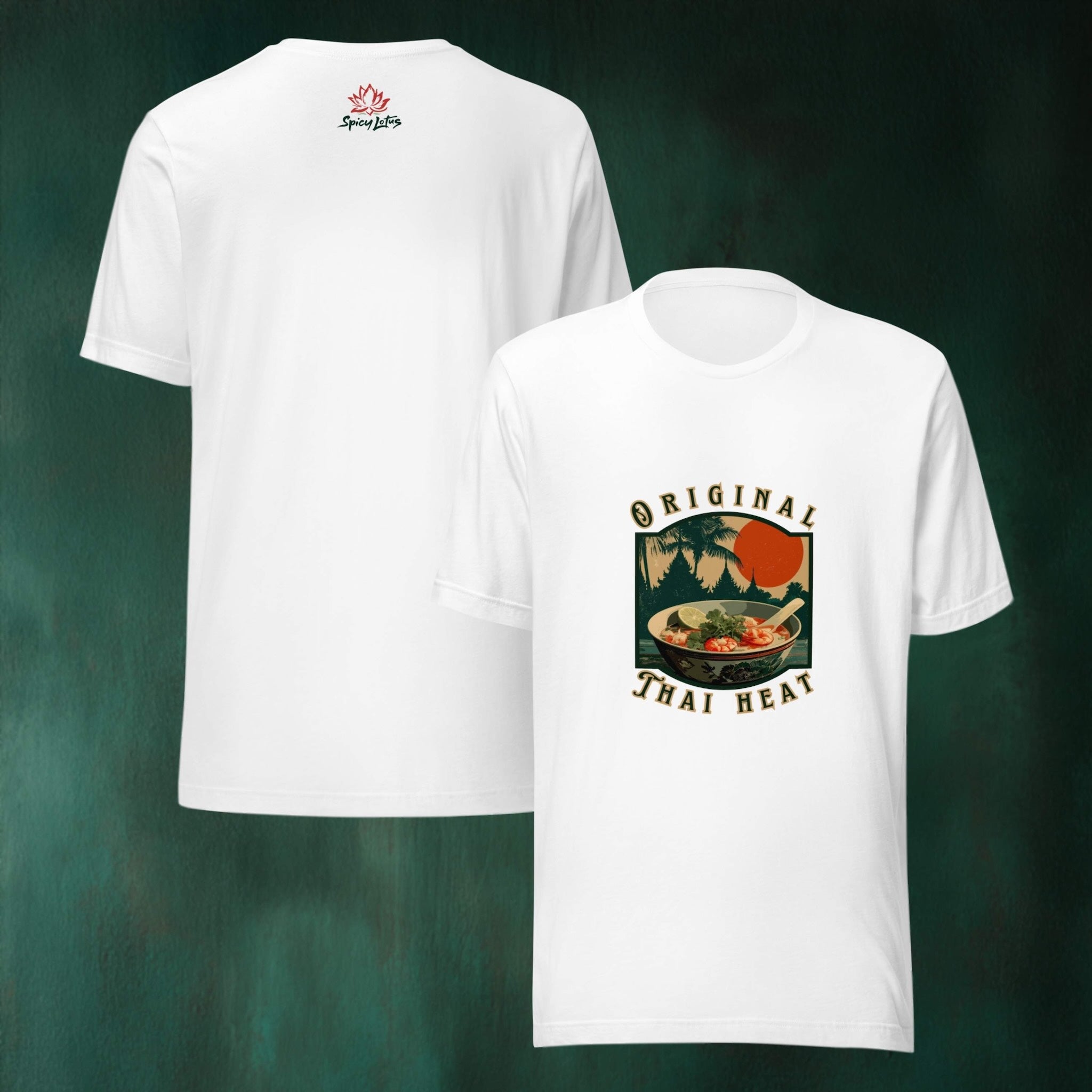 Original Thai Heat ghost t-shirt front/back view regular unisex fit