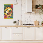 Pop-art Thai street food wall art for kitchen