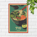 Pho Green Vietnamese street food canvas