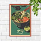 Pho Green Vietnamese street food canvas