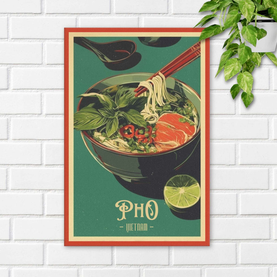 Pho Green Vietnamese street food canvas