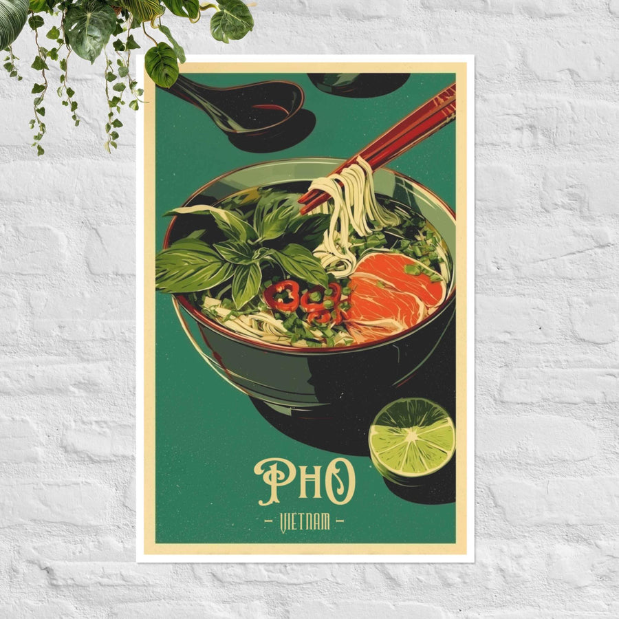 Pho Green Vietnamese street food poster