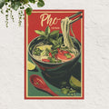 Pho Red Vietnamese street food canvas